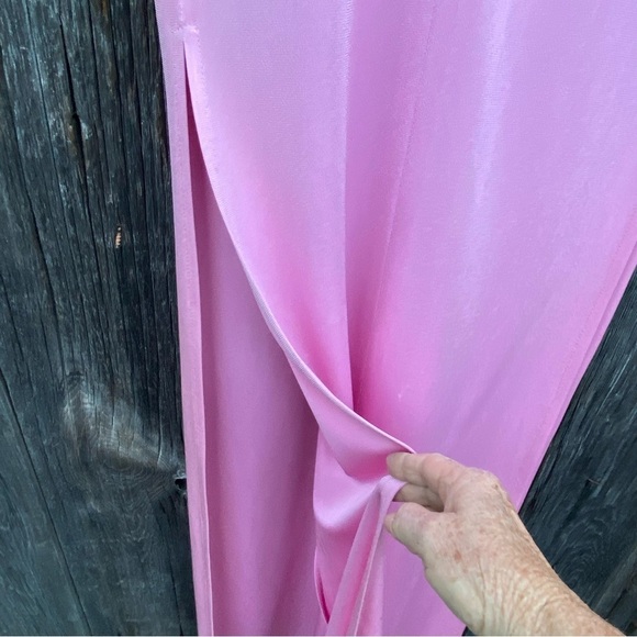 Vintage Rina California Maxi Dress Lilac color with matching Hot Pants Size S - Picture 12 of 14